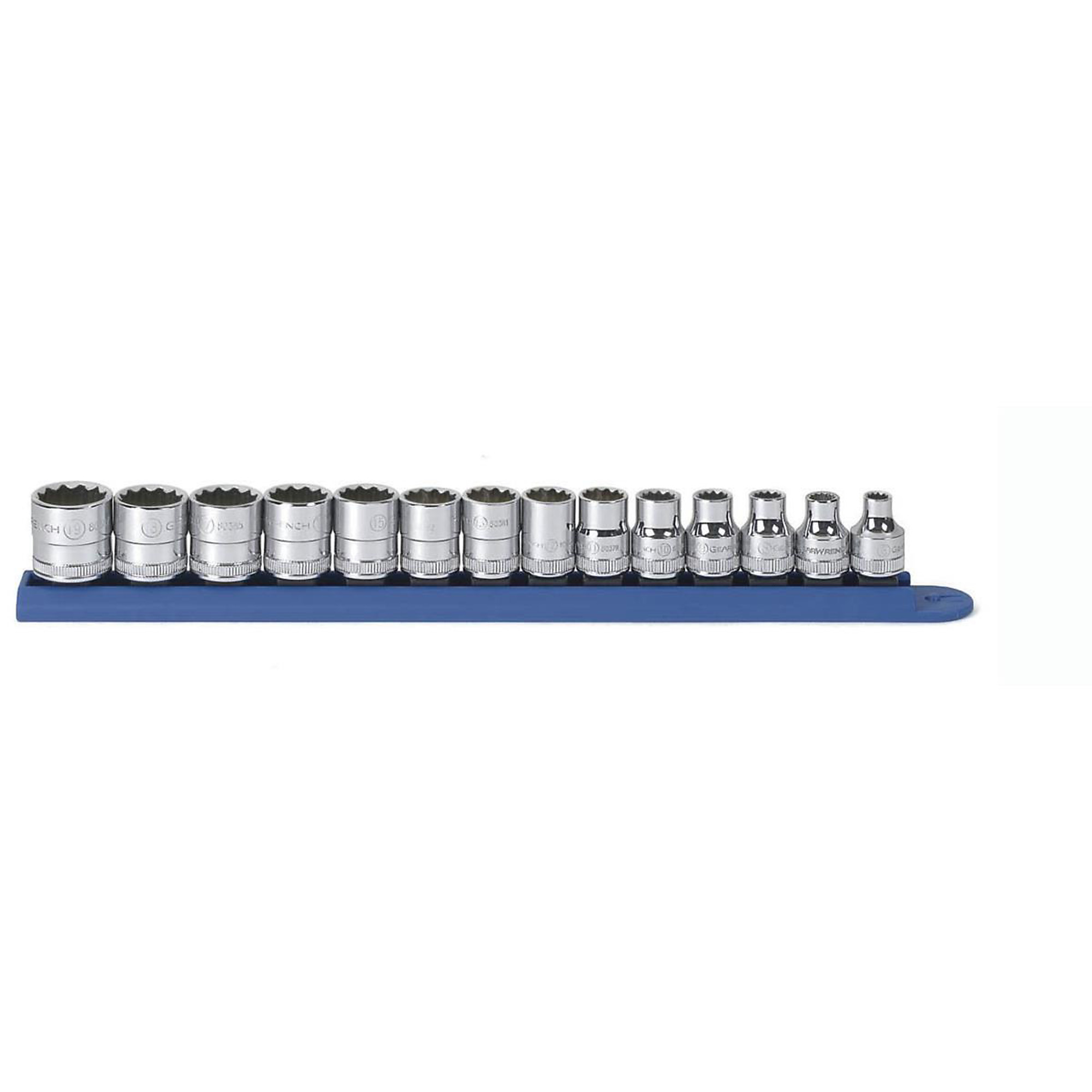 GearWrench 14-Pc. 3/8in. Drive 12-Pt. Standard Metric Socket Set, Model# KDT80560